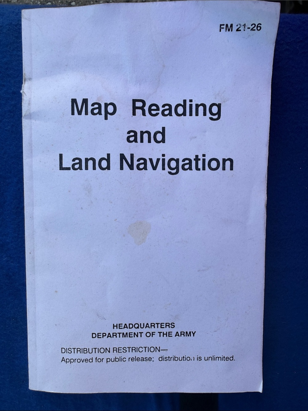 Map Reading and Land Navigation Manual - White Cover